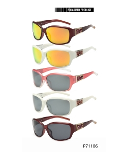 1 Dozen Pack of Designer inspired Women's Fashion Polarized Sunglasses P71106